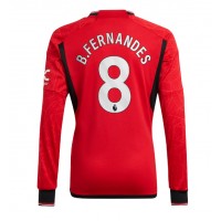 Echipament fotbal Manchester United Bruno Fernandes #8 Tricou Acasa 2023-24 maneca lunga